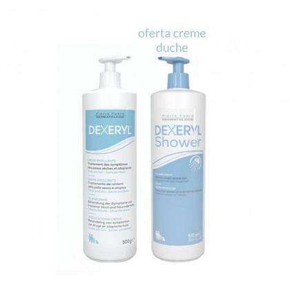 Dexeryl Creme Emoliente 500 mL + Oferta Dexeryl Creme de Duche 500 mL