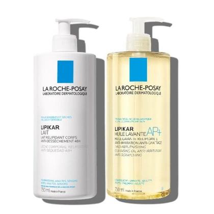 La Roche-Posay Lipikar Leite 750 mL+ La Roche Posay Lipikar Oléo Lavante AP+ 750 mL
