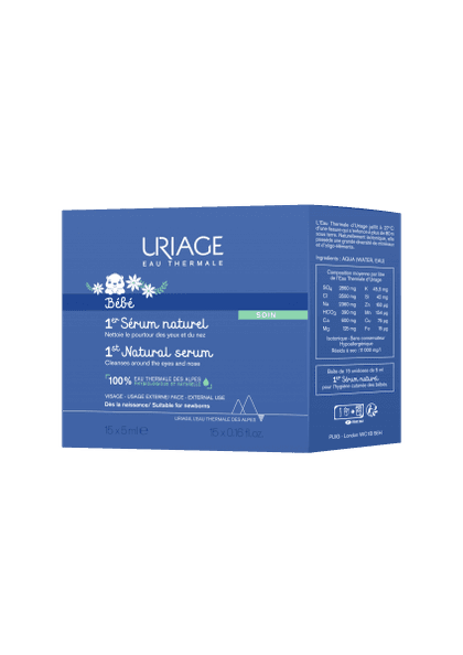Uriage Bébé 1st Natural Soro para Limpeza 15x5mL