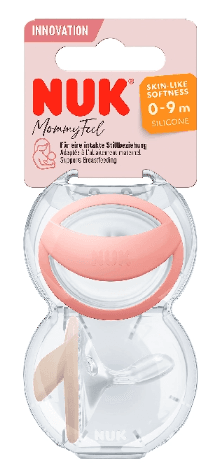 NUK Mommy Feel Chupeta Silicone 0-9m Rosa X2