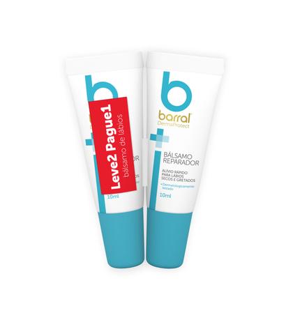 Barral Dermaprotect Bálsamo Reparador dos Lábios 10 mL X2 