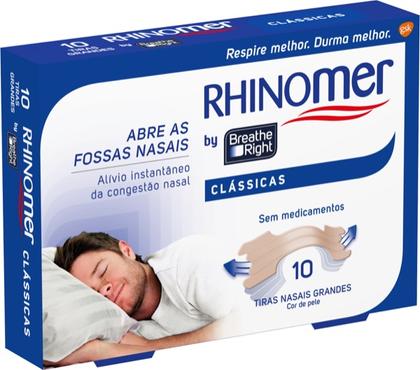 Breathe Right Tiras Nasais Tamanho Grande 10 unidades