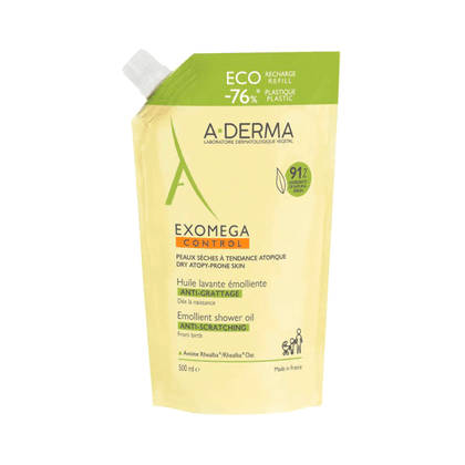 A-Derma Exomega Control Eco Refill Óleo de Duche 500 mL