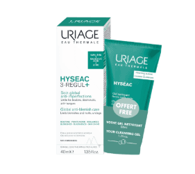 Uriage Hyséac 3-Regul+ 40 mL Com Oferta Gel De Limpeza 50 mL