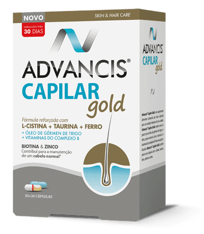 Advancis Capilar Gold 30 + 30 Cápsulas