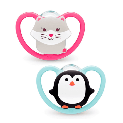 NUK Space Chupeta Silicone 6-18m  X2