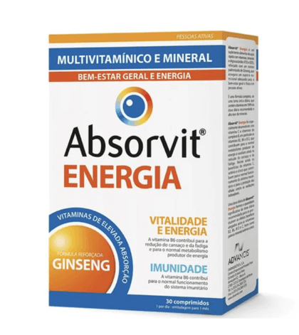 Absorvit Energia 30 Comprimidos 