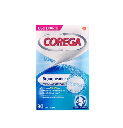 Corega Branqueador 30 Pastilhas