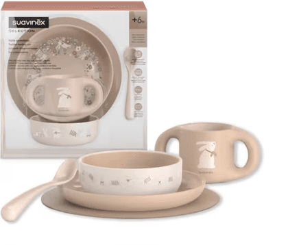 Suavinex Set Louça Aprendizagem rosa +6M