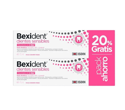Bexident Dentes Sensíveis Pasta 2x75mL