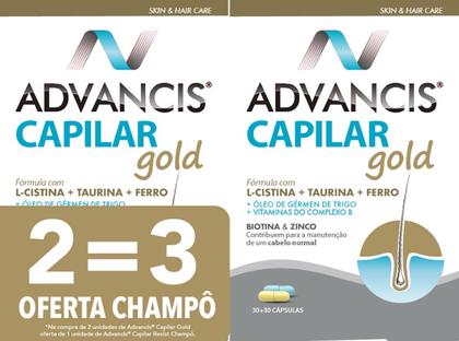 Advancis Capilar Gold 2X30+30 (Oferta Champô)
