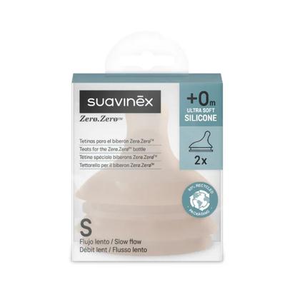 Suavinex Zero Zero Tetina S Fluxo Lento Médium 2 Unidades