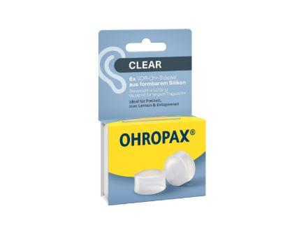 Ohropax Clear Tampões Auriculares Moldáveis 6 Unidades