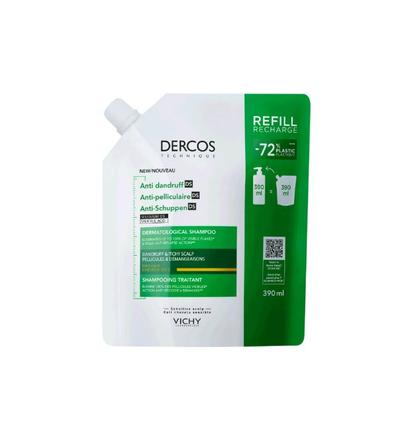 Dercos Champô Anticaspa DS Cabelo Seco Recarga 390mL