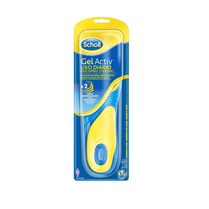 Scholl Gelactiv Palmilhas Uso Diário Mulher 35.5-40.5 2 Unidades