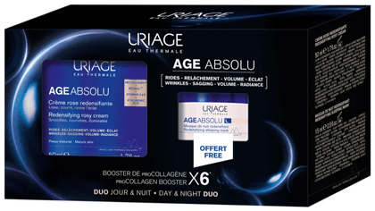 Uriage Age Absolu Coffret Creme Rosa 50 mL + Máscara Noite 15 mL