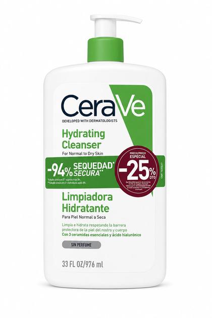 CeraVe Creme de Limpeza Facial Hidratante 976 mL