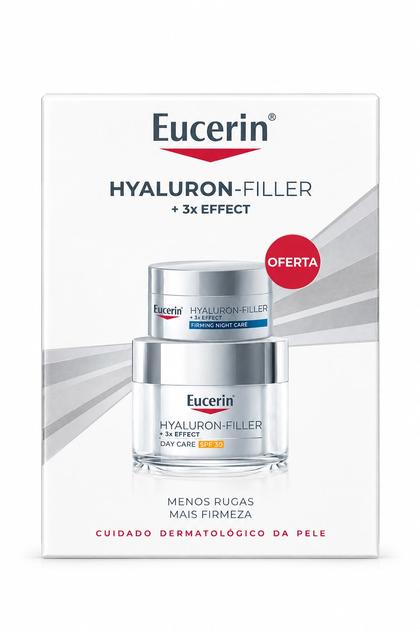 Coffret Eucerin Hyaluron-Filler 3xEffect Creme Dia SPF30 50mL + Oferta Eucerin Hyaluron-Fillerf 3xEffect Creme Noite 20mL