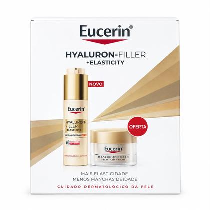 Coffret Eucerin Hyaluron-Filler Elasticity Creme Dia Ultra Light SPF50 50ml + Oferta creme noite 20ml