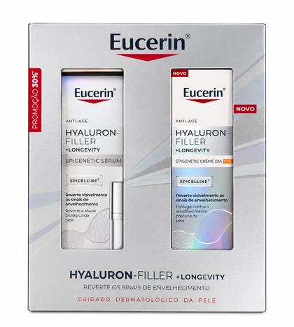 Coffret Eucerin Hyaluron-Filler Epigenetic Sérum 30mL + Eucerin Hyaluron-Filler Creme dia FPS30 50mL