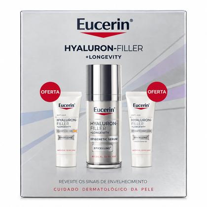 Coffret Eucerin Hyaluron-Filler Epigenetic Sérum 30mL + Oferta Creme dia 7mL + Oferta Creme Noite 7mL